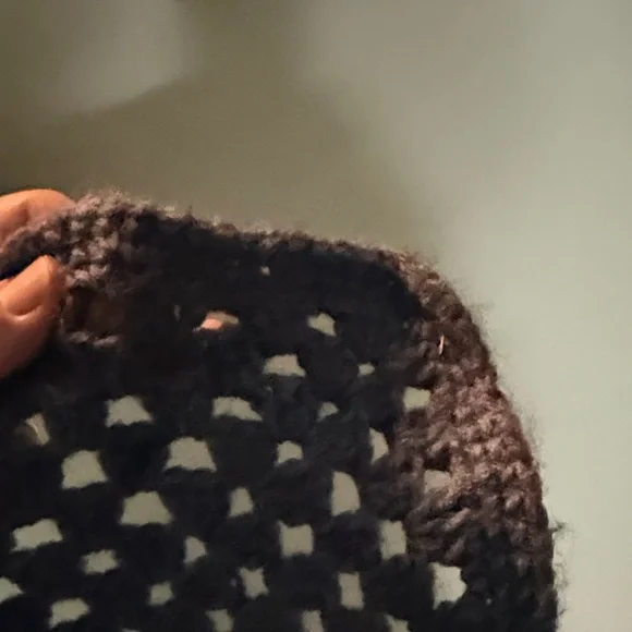 Large Cozy Blue Crochet Quilt - Picture 7 of 7